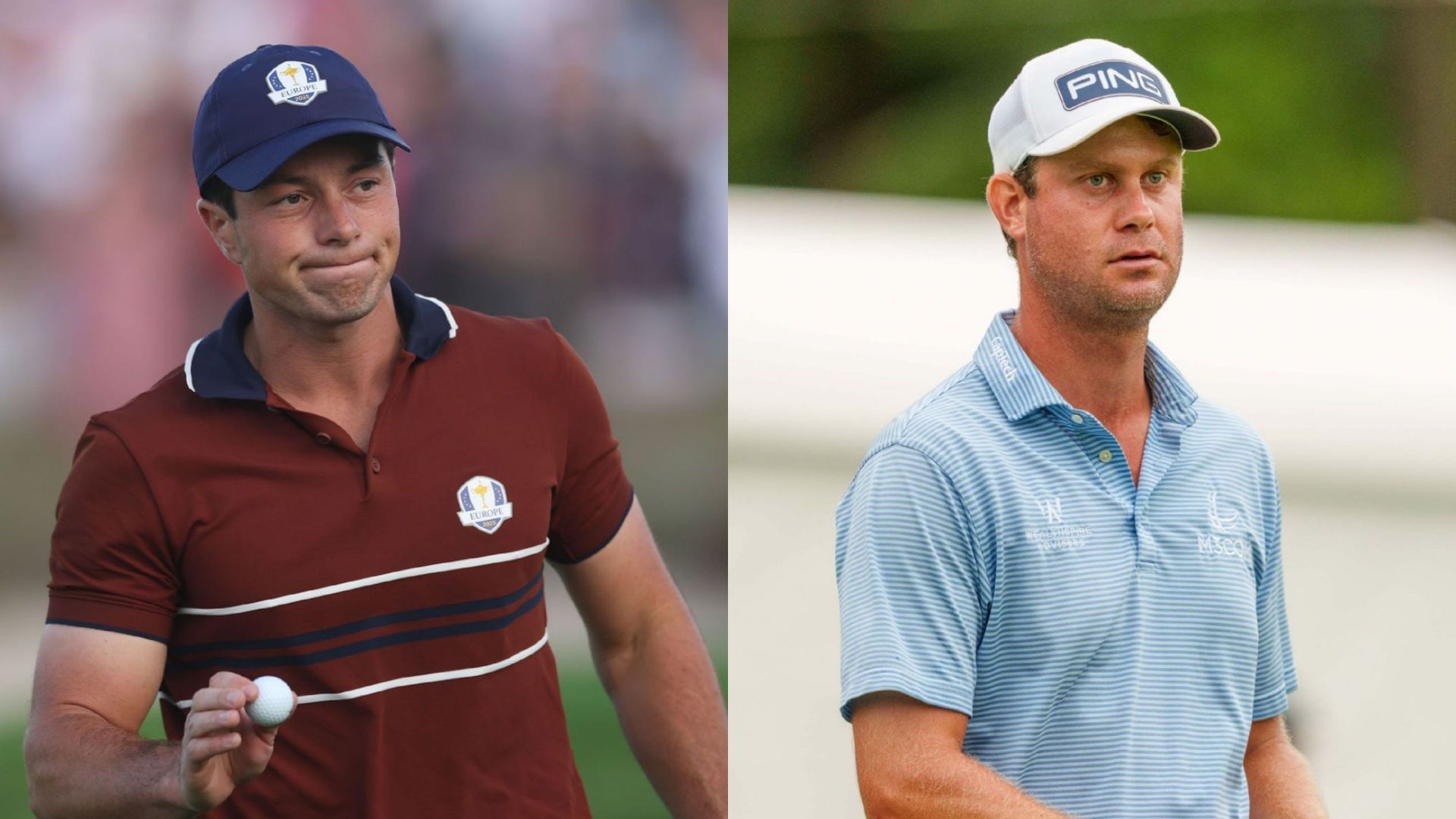 Viktor Hovland (on left) and Harris English (on right) / Source: Getty Images 