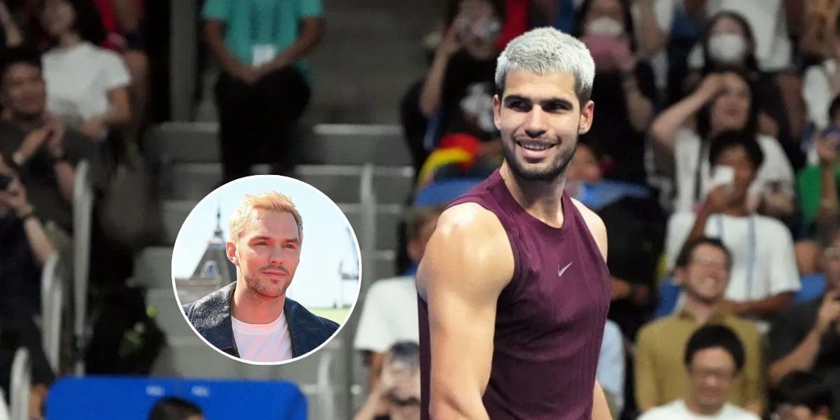 Carlos Alcaraz bleaching his hair to celebrate US Open win gets funny reaction from Superman star Nicholas Hoult | Image Source: Getty