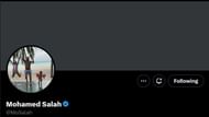 Mohamed Salah's X profile page (10/23/2025)