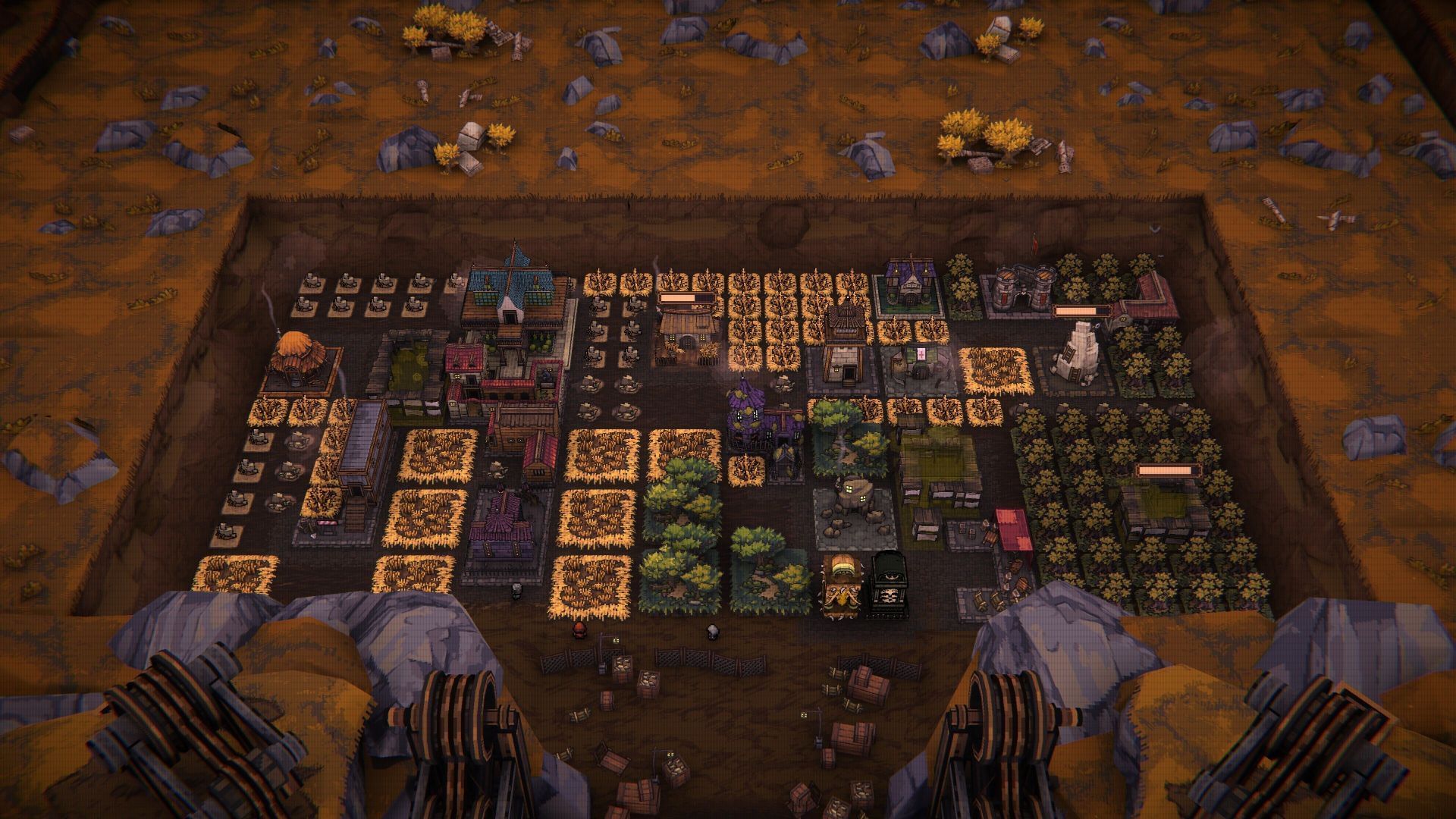 Several achievements are also tied to the abse building aspect in BALL x PIT (Image via Devolver Digital)