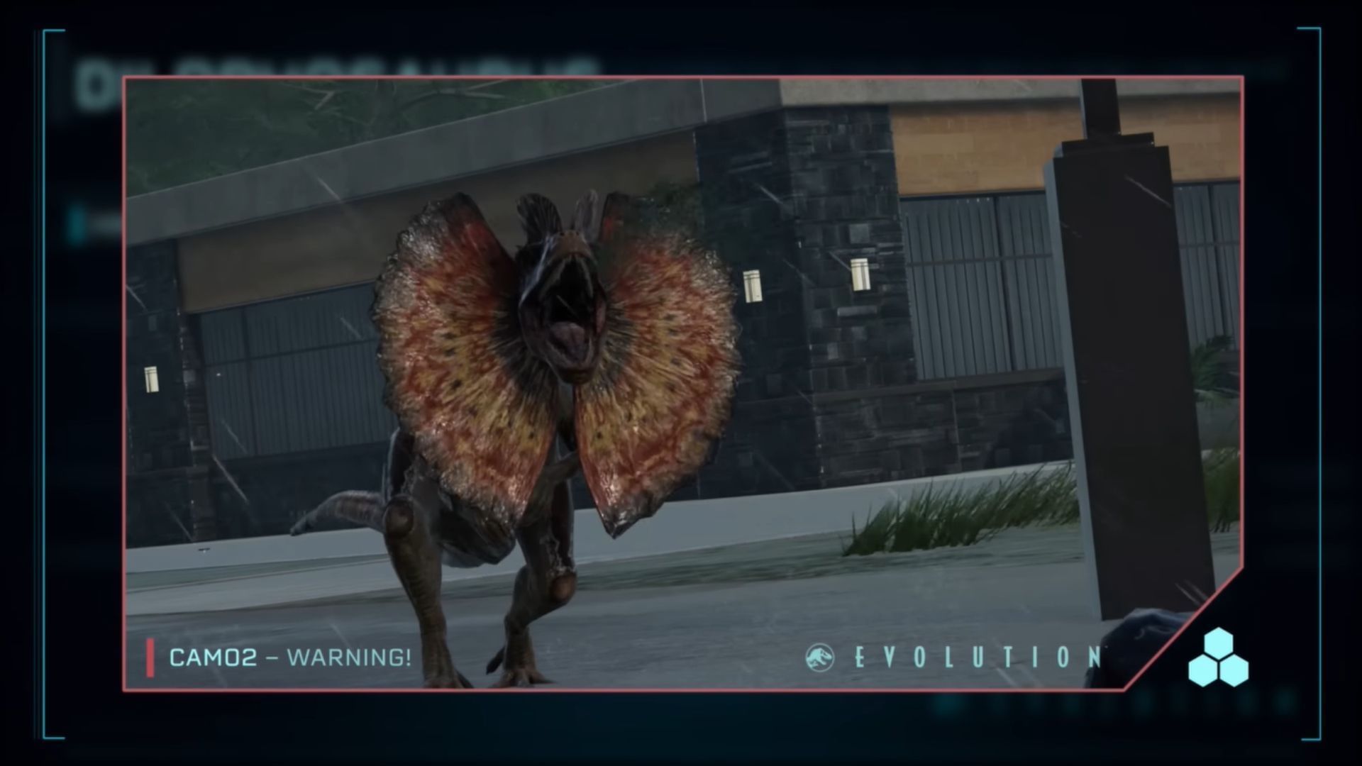 Dilophosaurus as seen in the game (Image via Frontier Developments)