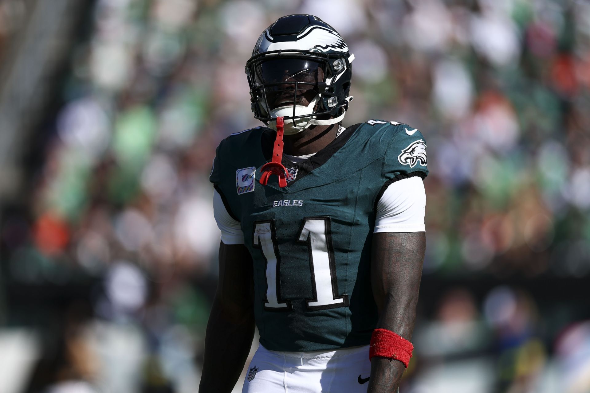 A.J. Brown at Denver Broncos v Philadelphia Eagles - NFL 2025 - Source: Getty