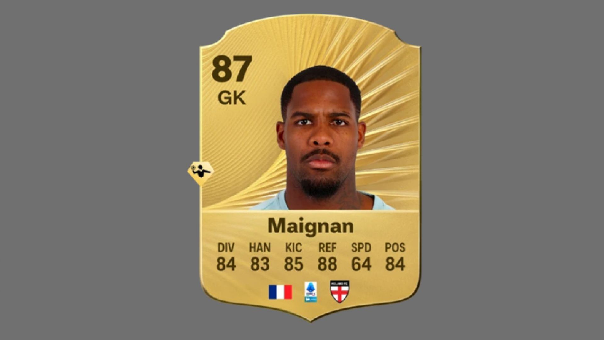 Mike Maignan is France&#039;s first-choice goalkeeper now (Image via EA Sports)