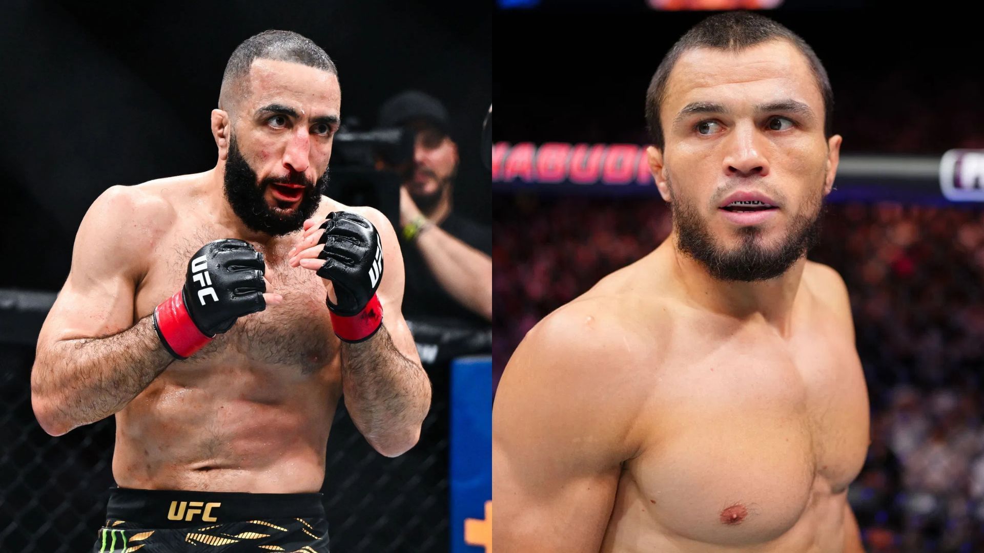 Belal Muhammad (left) and the MMA world laud Umar Nurmagomedov (right) for his performance at UFC 321. [Images courtesy: Getty Images]