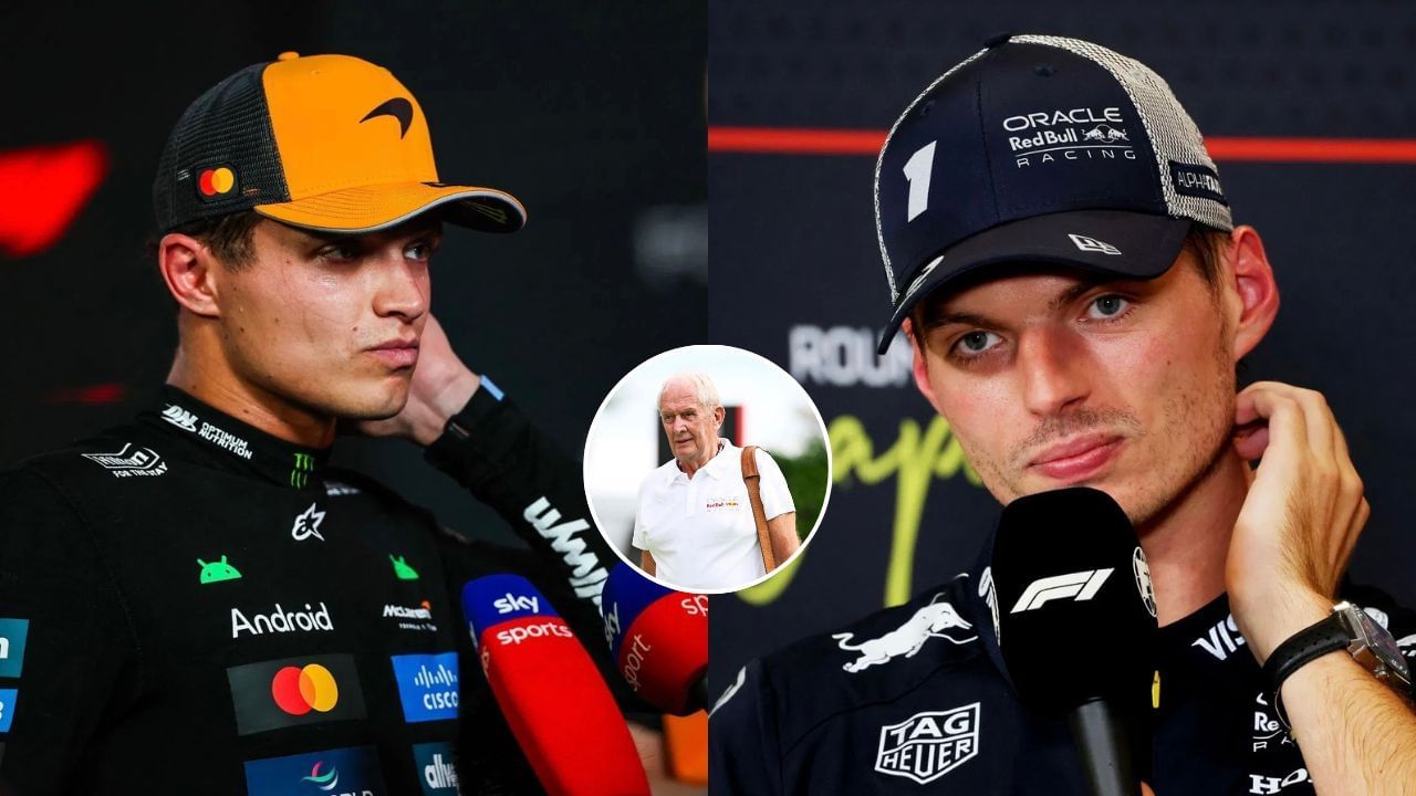Helmut Marko blamed Lando Norris for impeding Max Verstappen during qualifying for the Singapore GP [Images via Getty]