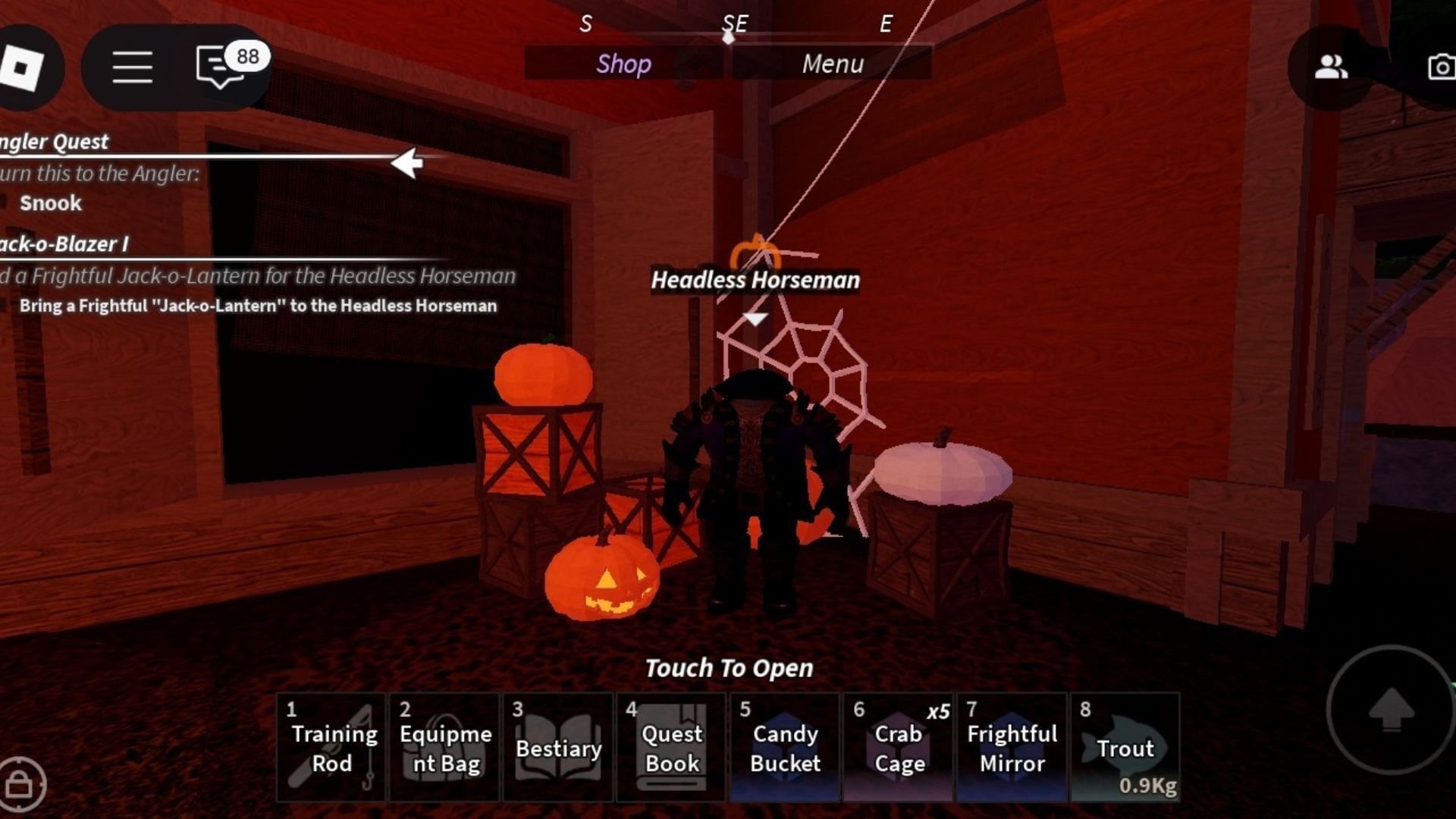 Headless Horseman in Fisch (Image via Roblox)