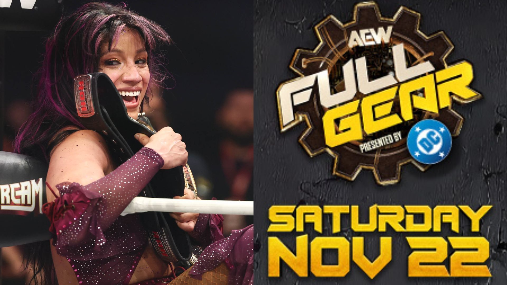 Mercedes Mon&eacute; is in possession of 12 belts [Photo: AEW Official Website]