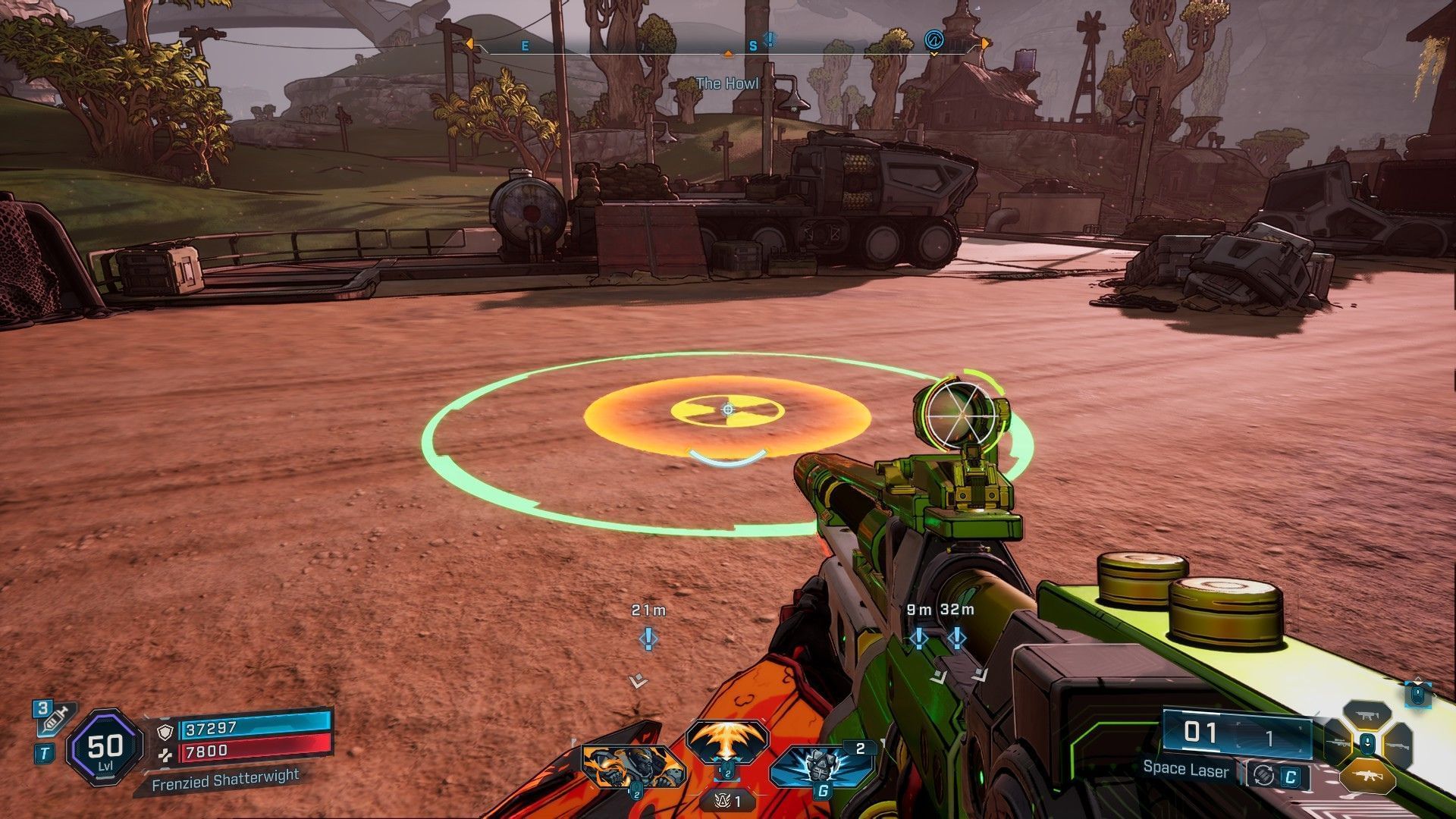 Drop a tactical nuke on the enemy using a Space Laser (Image via 2K)
