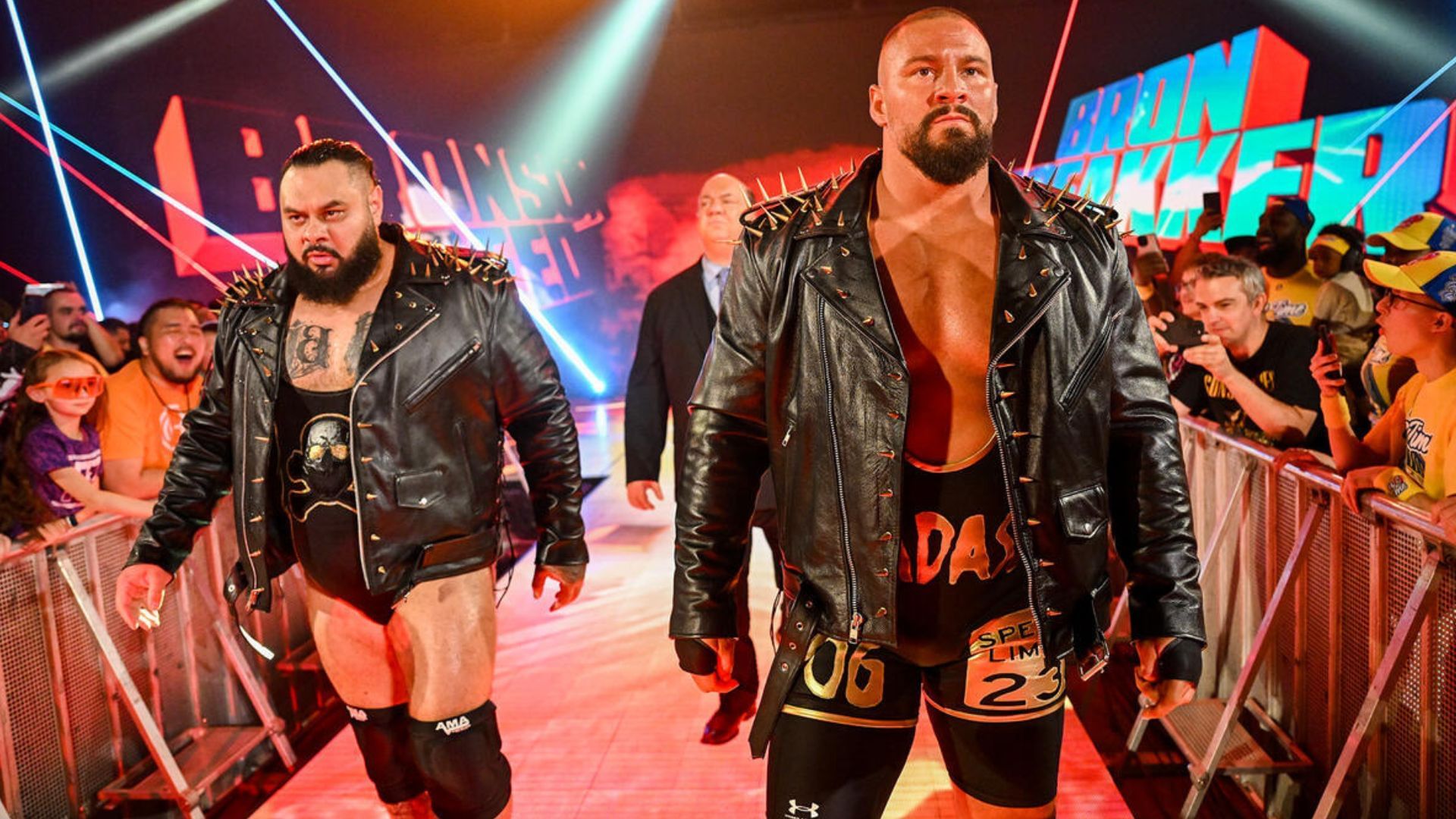 Bron Breakker, Bronson Reed, and Paul Heyman! [Image credit: WWE.com]