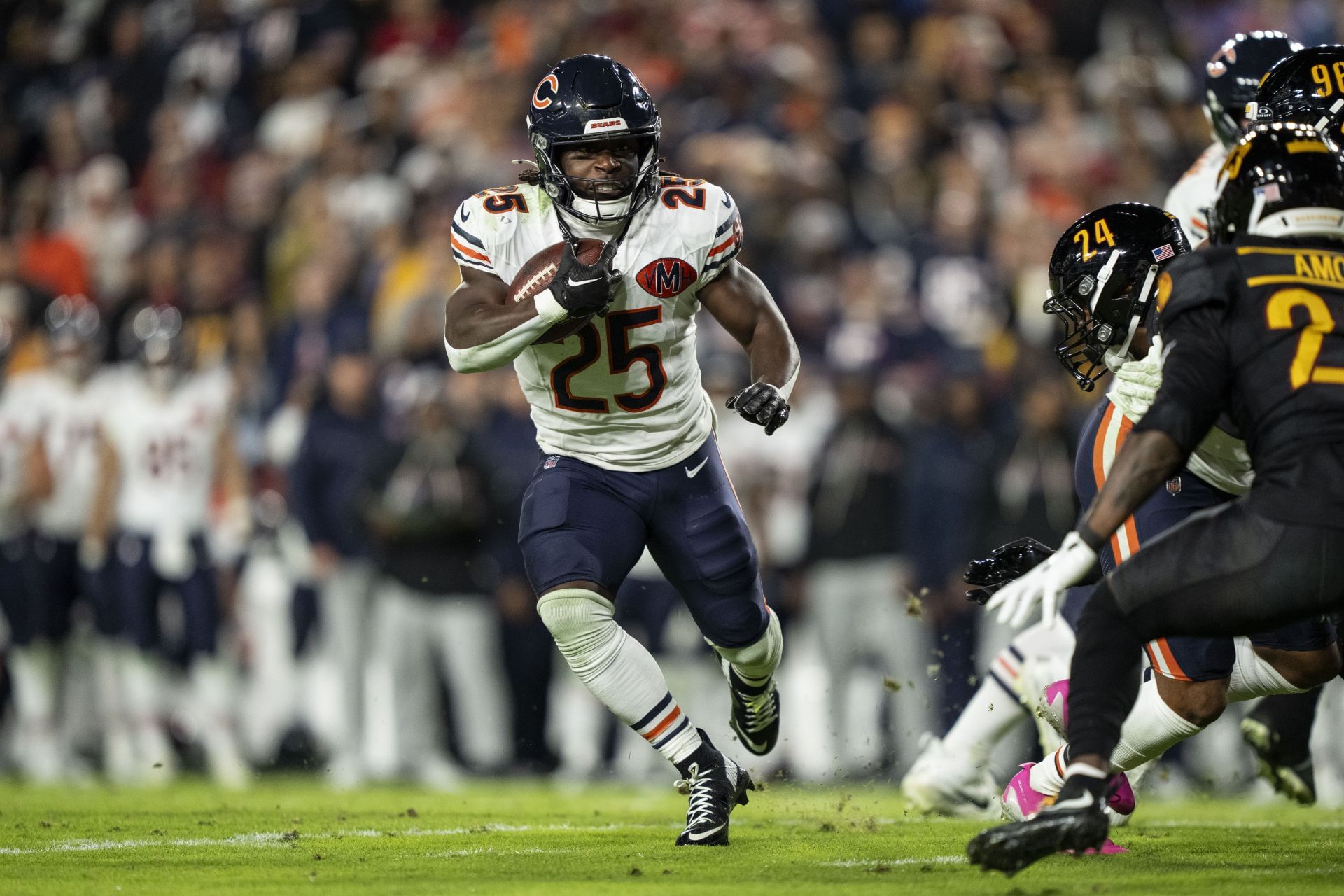 Kyle Monangai at Chicago Bears v Washington Commanders - NFL 2025 - Source: Getty