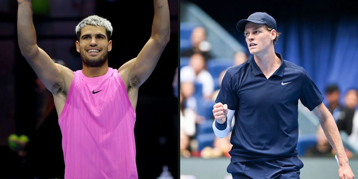 Carlos Alcaraz vs Jannik Sinner - Image Source: Getty 