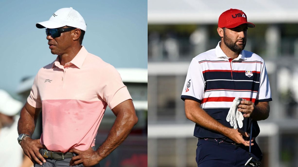 Tiger Woods and Scottie Scheffler