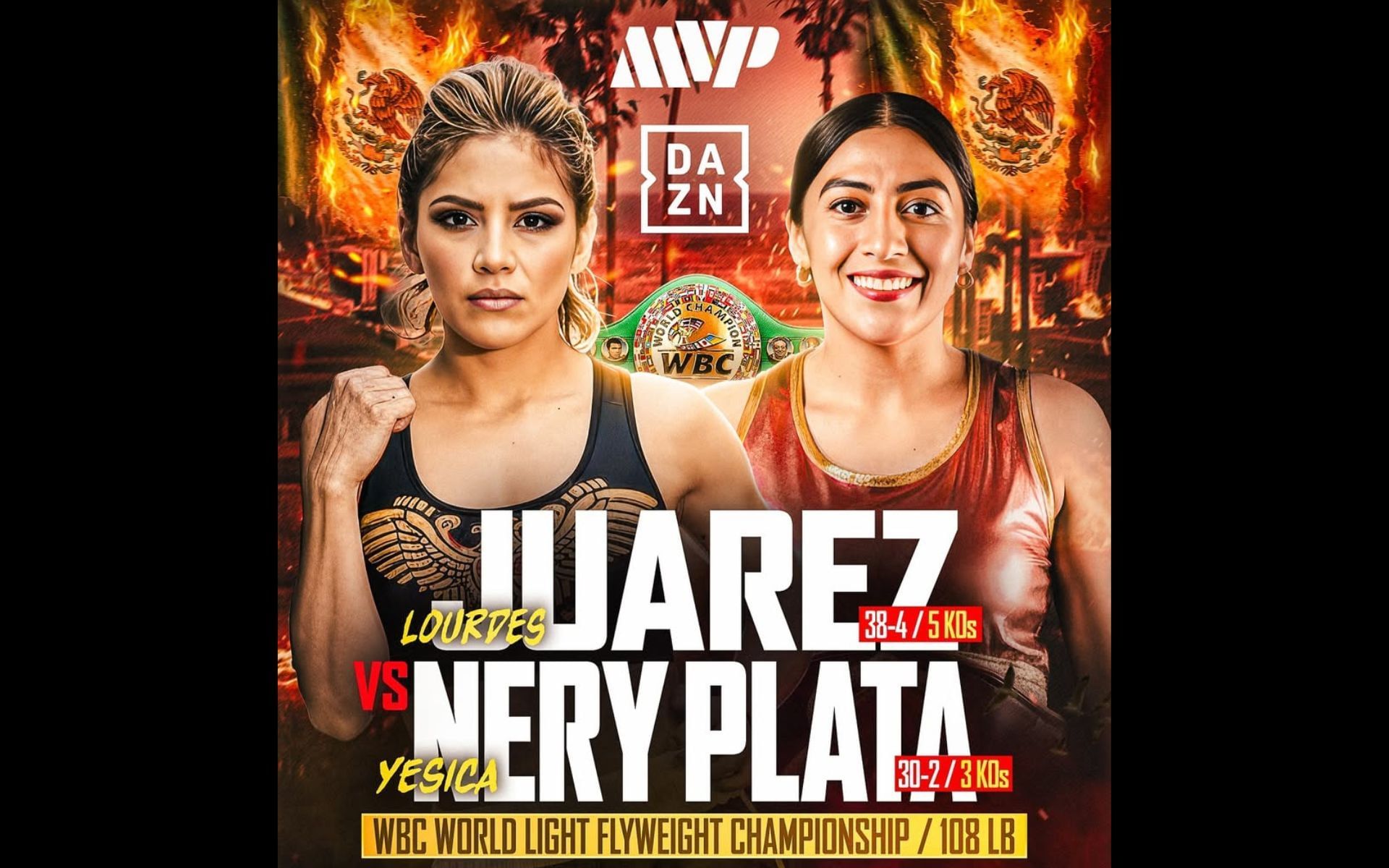Lourdes Juarez (left) will face Yesica Nery Plata (right) in the main event. [Image courtesy: @mostvaluablepromotions on Instagram]
