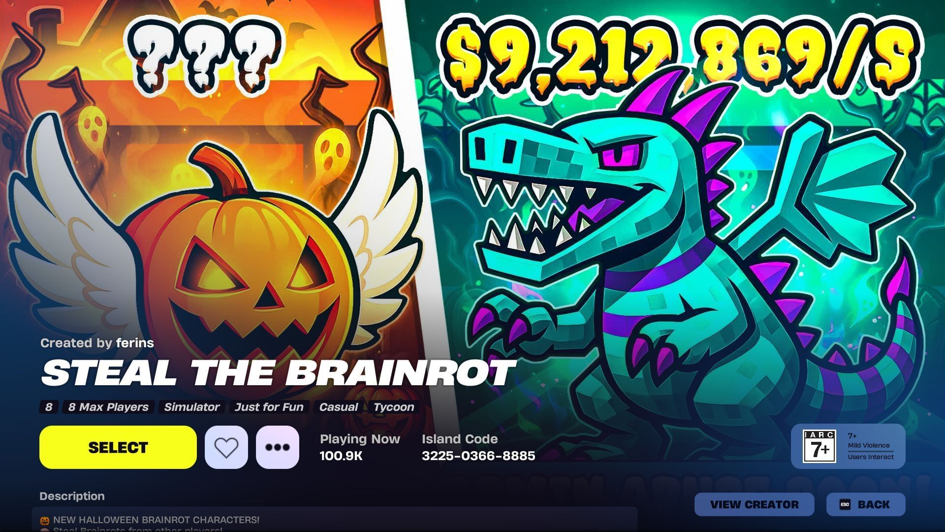 Dive into these brainrot player events and earn creator-made XP to level up your passes (Image via Sportskeeda Gaming || Epic Games)