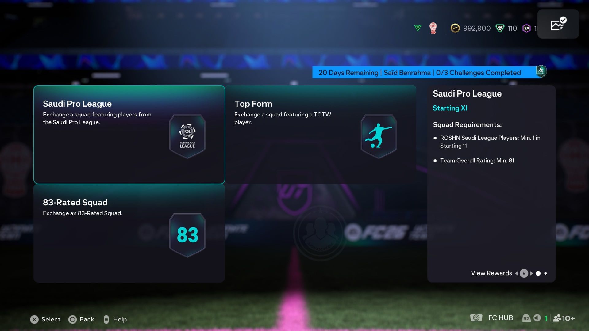 The requirements (Image via EA Sports)