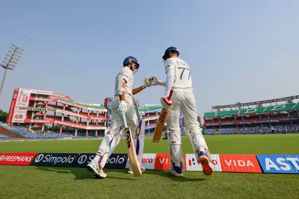 Yashasvi Jaiswal and Shubman Gill added 74 runs for the third wicket. [P/C: BCCI]
