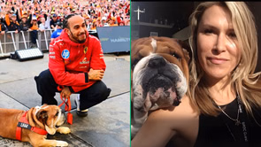 Lewis Hamilton sends emotional message to late pet Roscoe's caretaker: "She loved him as if he was hers"