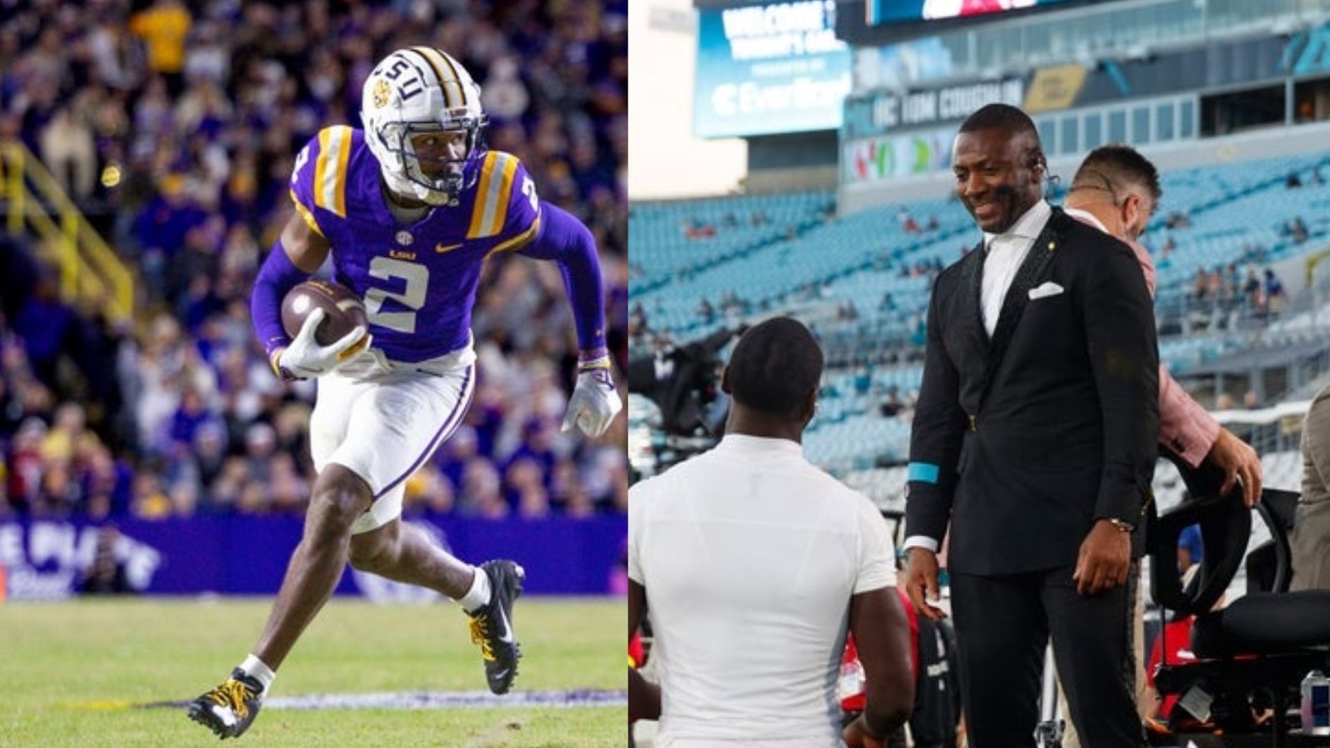Former LSU star Kyren Lacy and ESPN analyst Ryan Clark