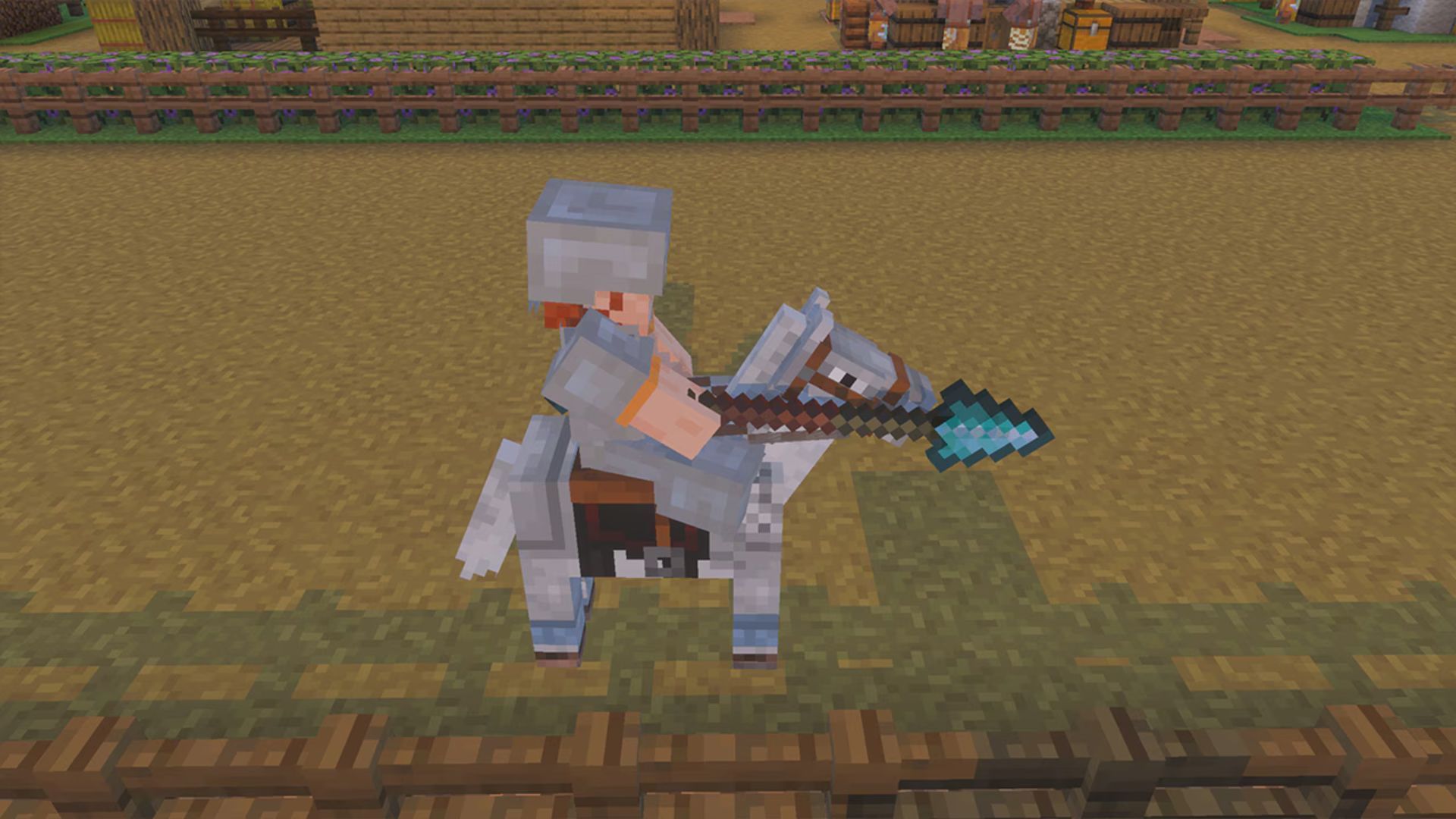 Better spears in Minecraft do more damage, but have their own weaknesses (Image via Mojang Studios)