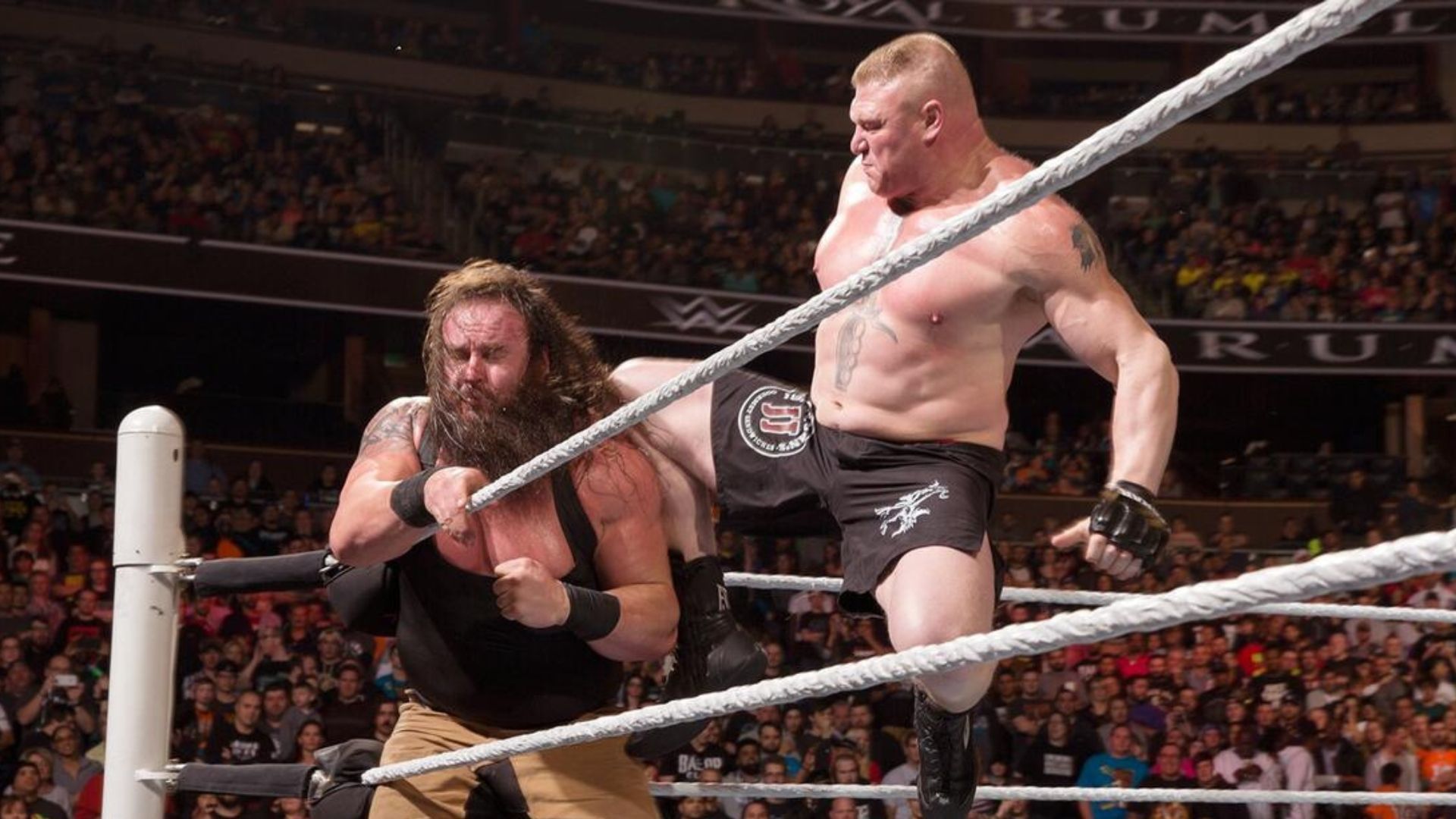 Lesnar and Strowman were rivals back in the day. [Image credit: WWE.com]
