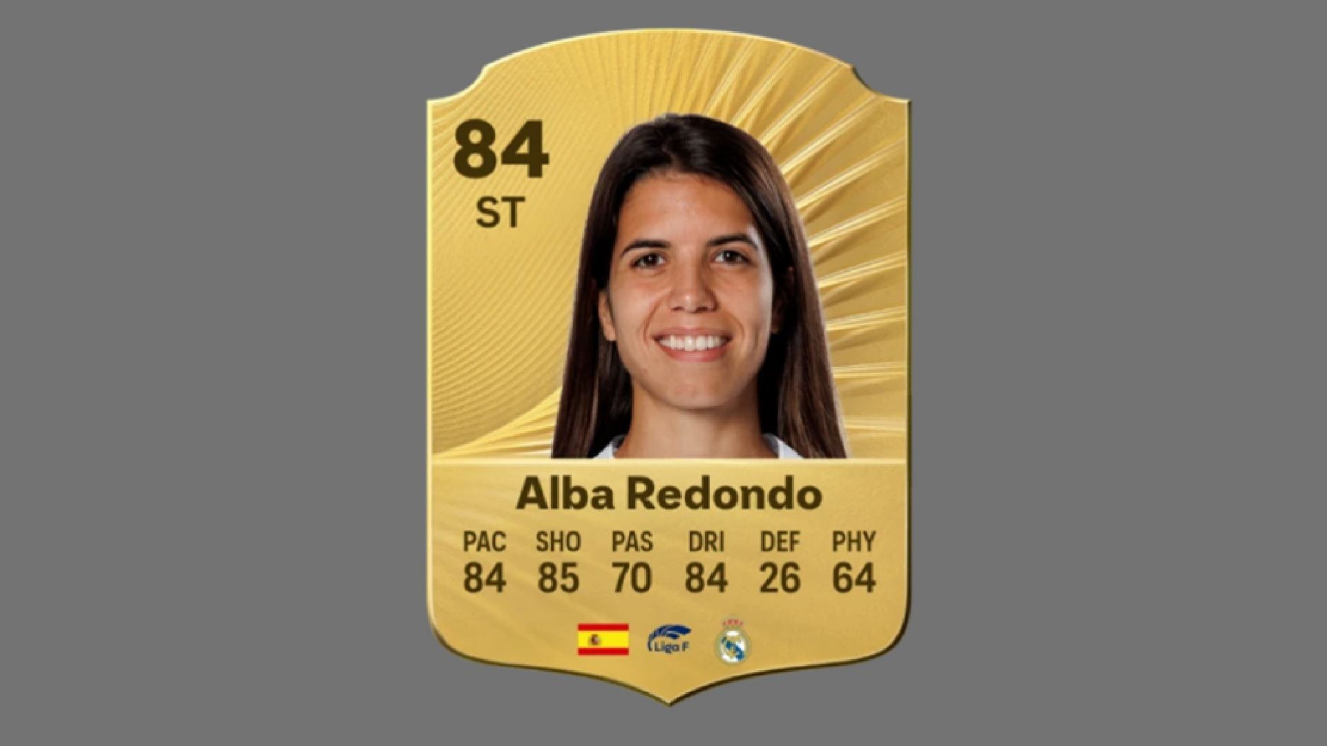 Redondo is a prolific goal getter of the Real Madrid women&#039;s team (Image via EA Sports)