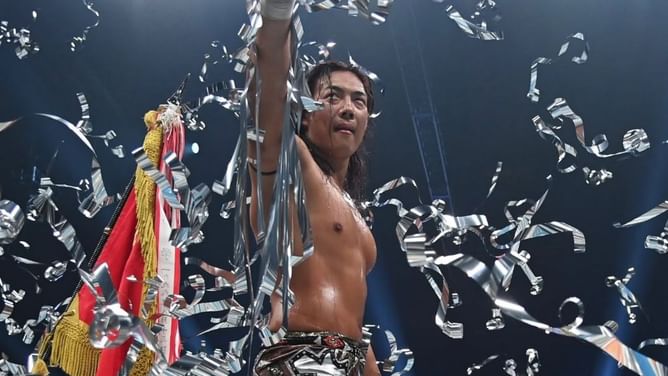 Female star sends a message after Konosuke Takeshita wins a title outside AEW