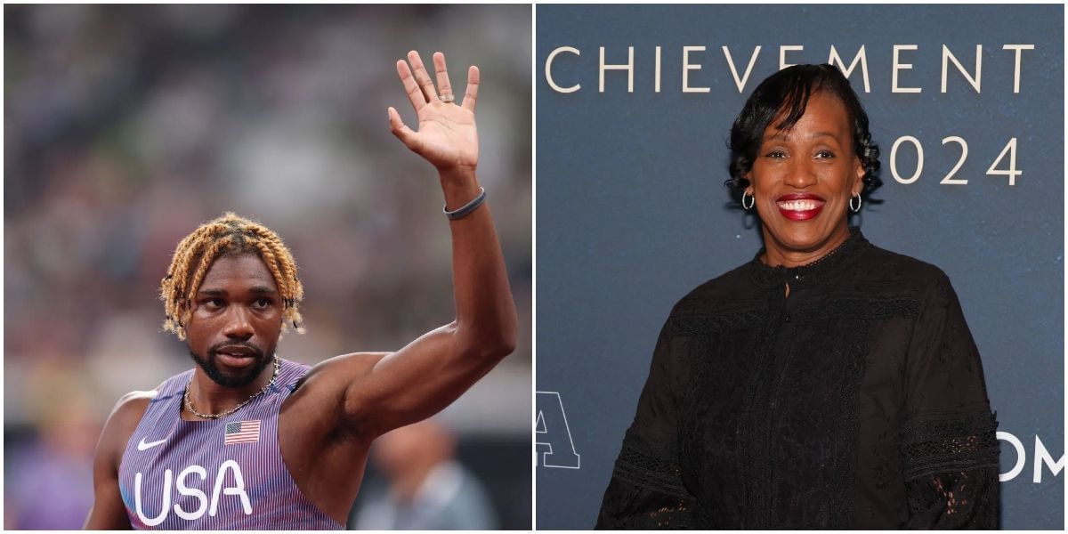 Noah Lyles and Jackie Joyner-Kersee