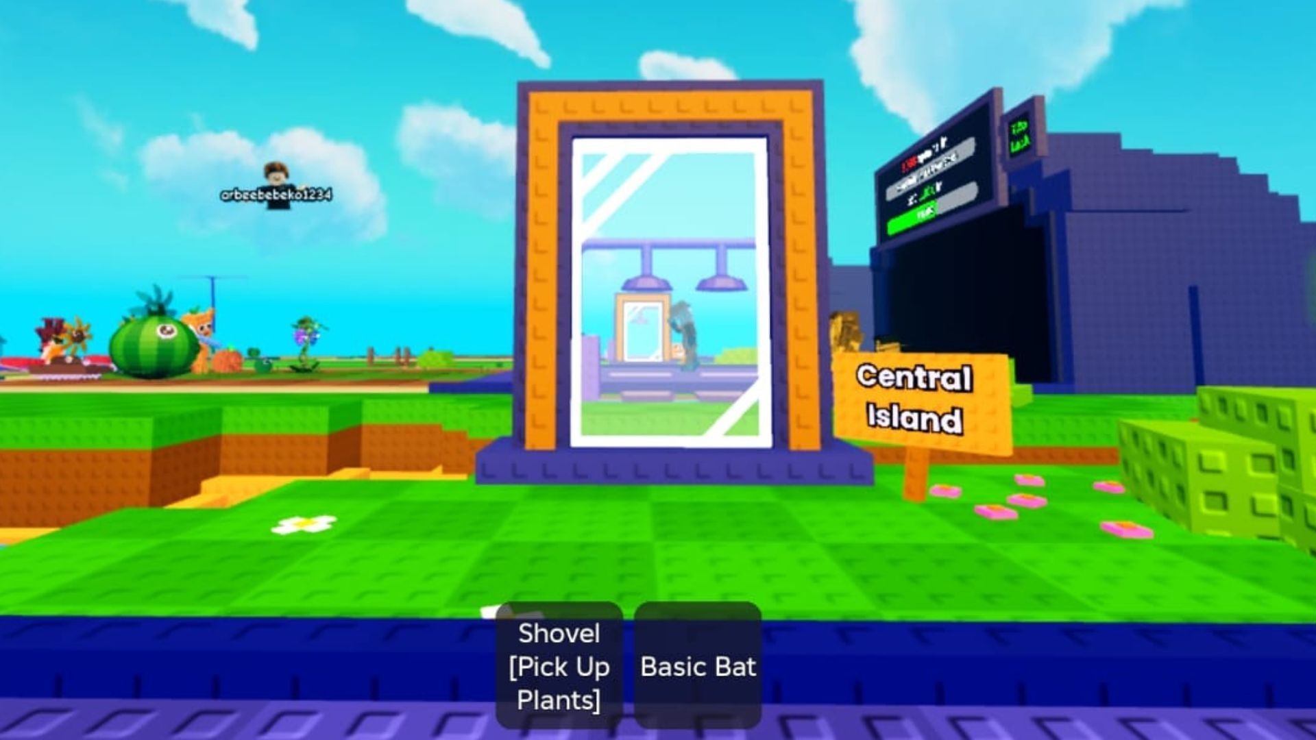 The portal to the Central Island (Image via Roblox)
