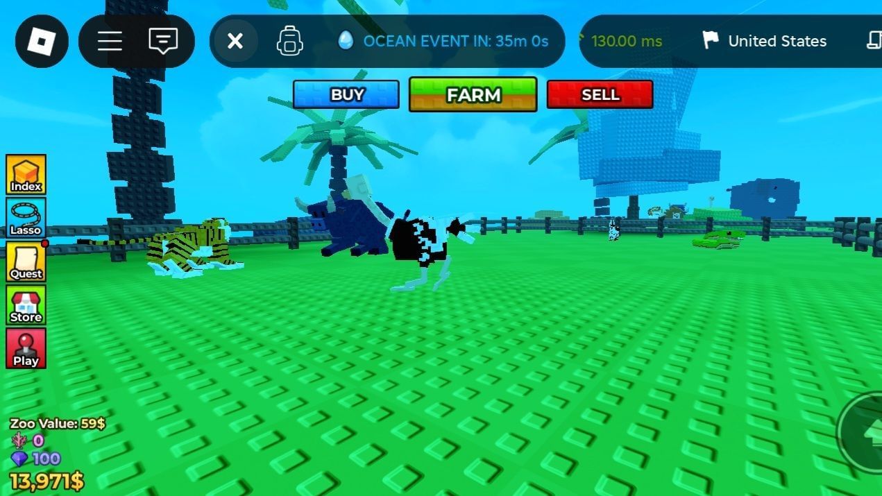 Ocean weather (Image via Roblox)