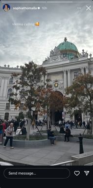 Sophia's Instagram story