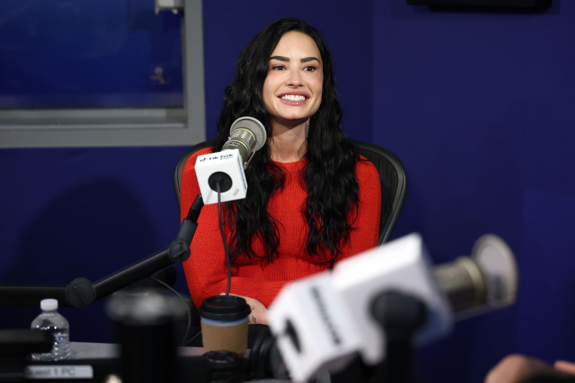 Demi Lovato Visits The SiriusXM Studios In New York City - Source: Getty