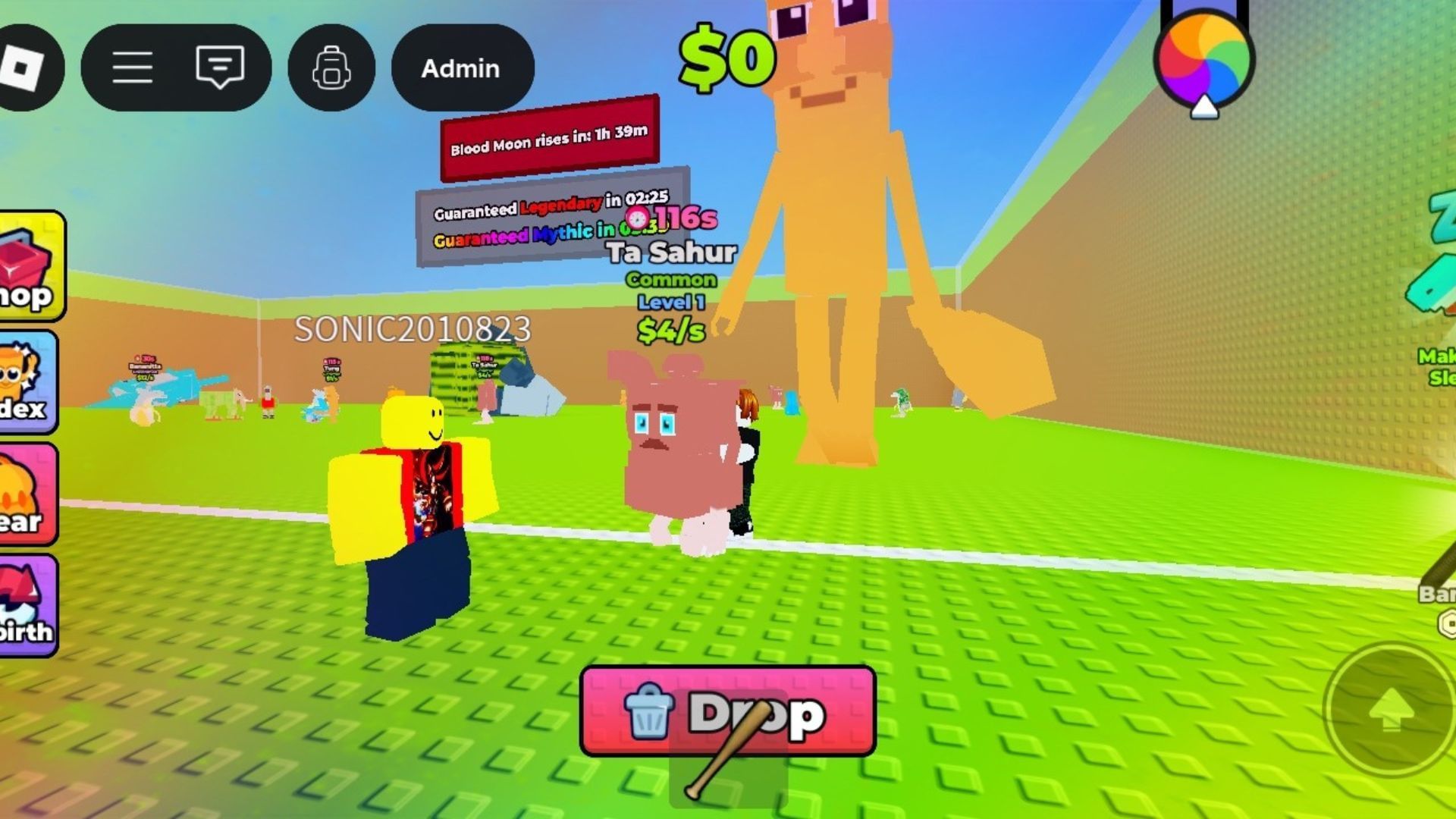 Patiently return to base in Don&rsquo;t Wake the Brainrots (Image via Roblox)