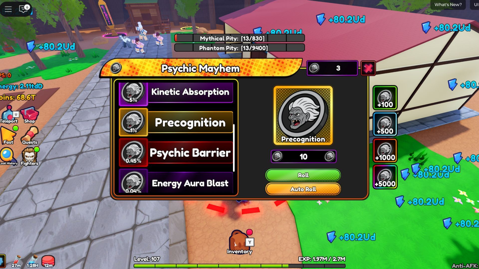 There are seven varieties in the Psychic Mayhem gacha (Image via Roblox)
