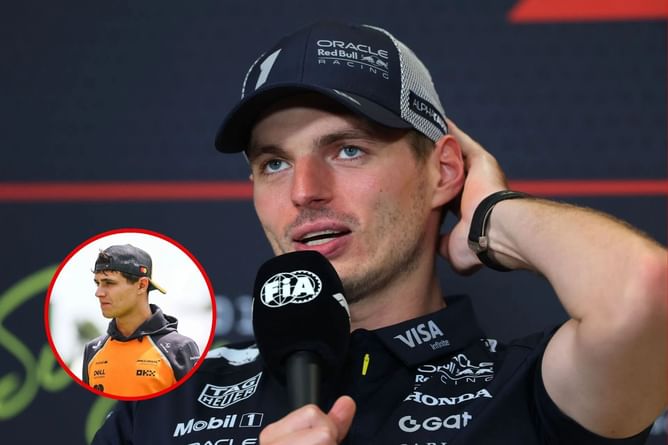 Max Verstappen's blunt response to Lando Norris claiming Red Bull always complains