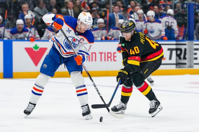 Elias Pettersson admits Connor McDavid trumps him in one particular hockey ability, after limiting Oilers star to seal OT win