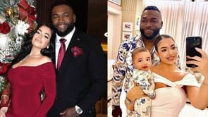 David Ortiz's fiancee Maria Yeribel turns up the glamour in a black one-piece on the Red Sox legend's romantic mirror selfie