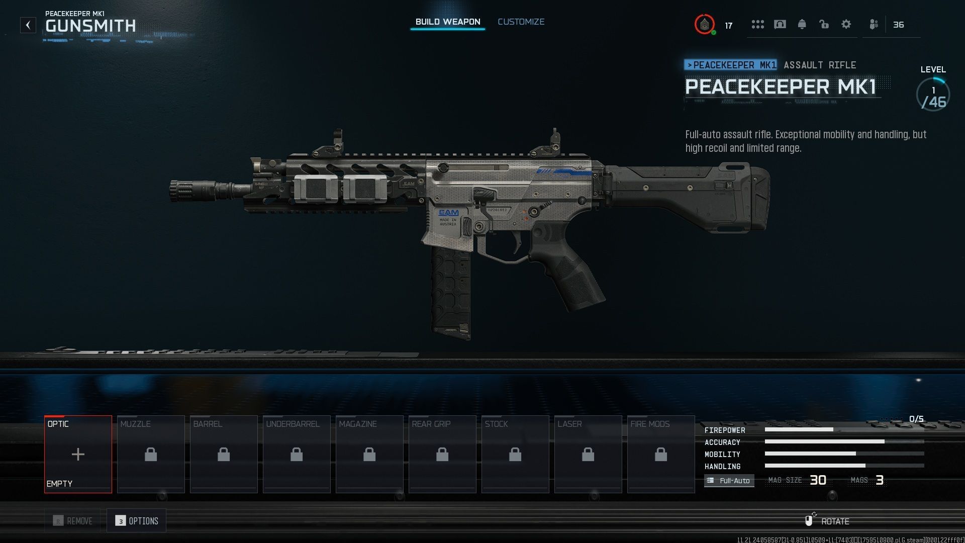 Best Peacekeeper Mk1 loadout in Black Ops 7 (Image via Activision)
