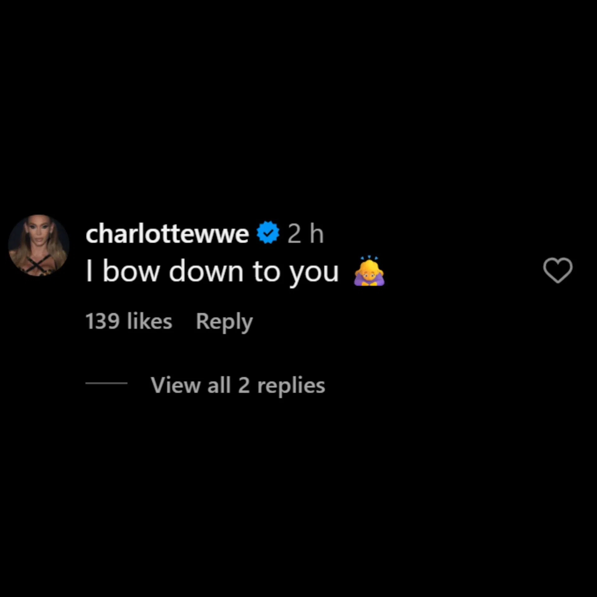 Charlotte Flair&#039;s message to Naomi. (Picture credits: Naomi&#039;s Instagram post)