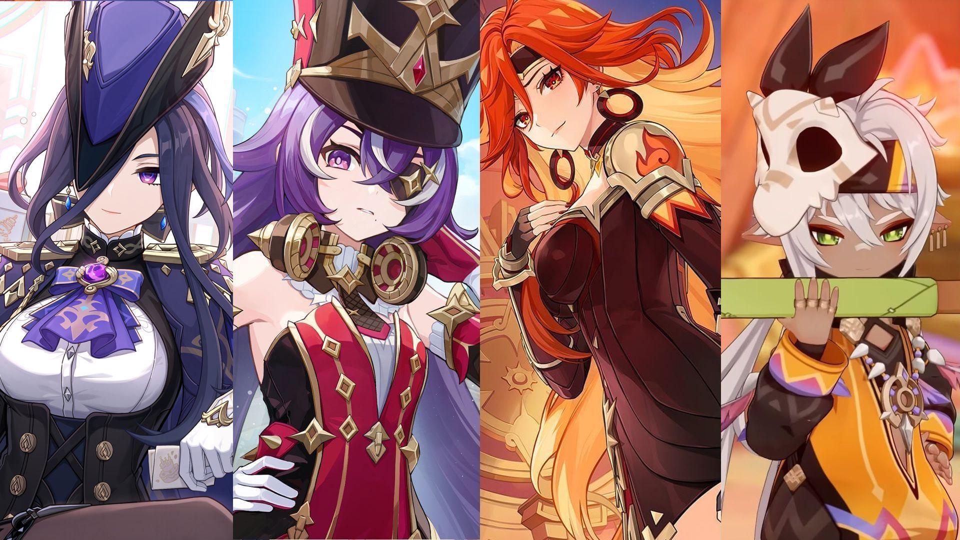 Clorinde, Chevreuse, Mavuika, Iansan (Image via Sportskeeda Gaming/HoYoverse)