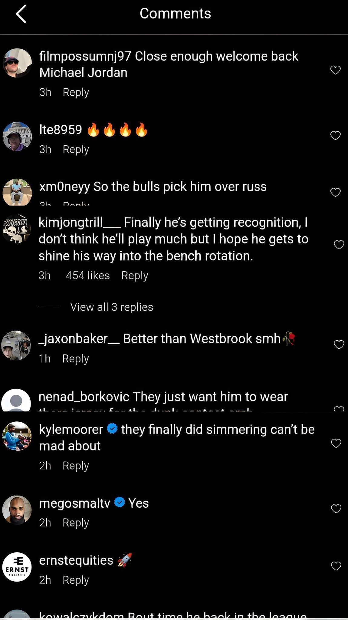 Comments on the post