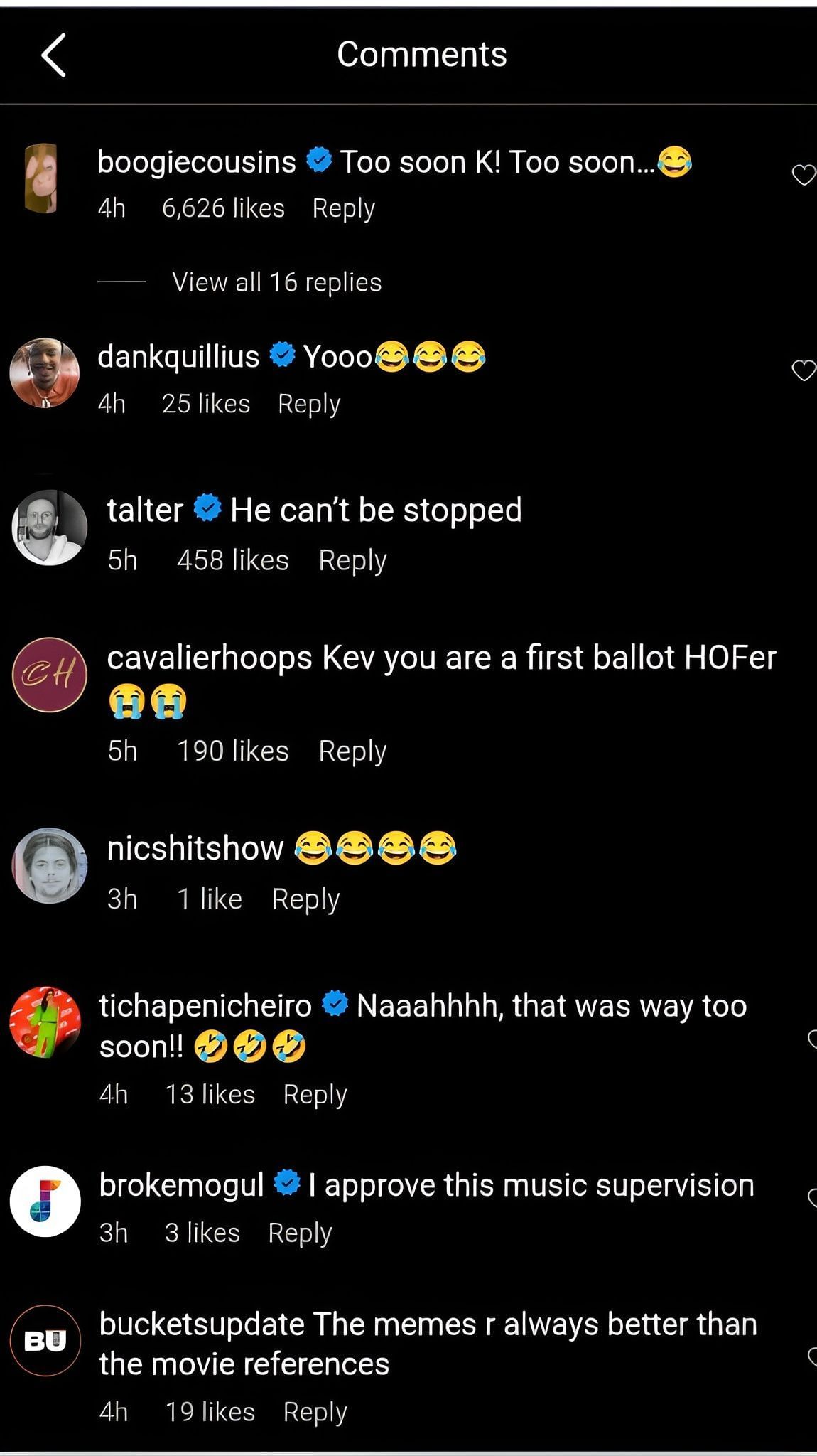 Comments on the post