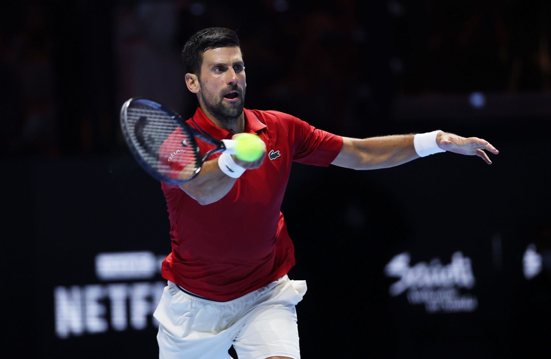 Novak Djokovic pictured at the 2025 Six Kings Slam | Image Source: Getty
