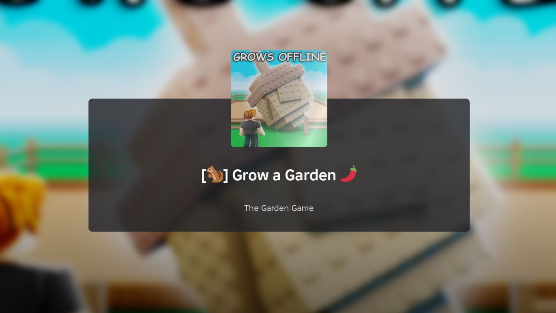 Grow a Garden loading screen