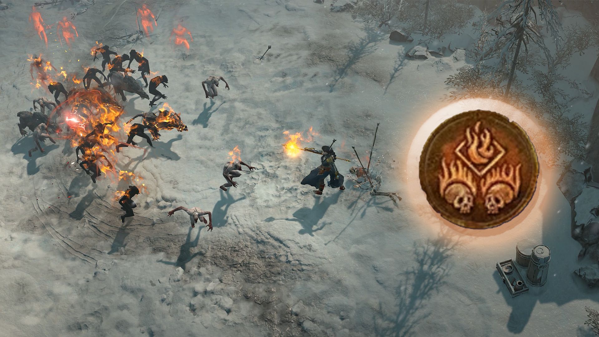 The Devouring Blaze Passive skill is exclusive to the Sorcerer class in Diablo 4