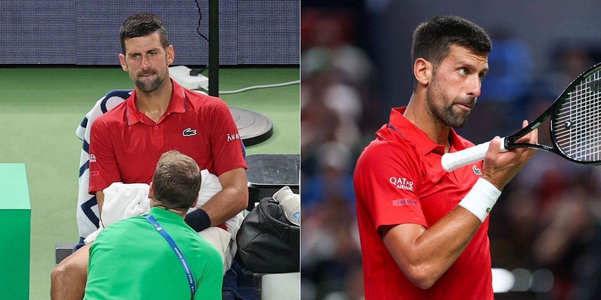 Novak Djokovic throws up again, adds new injury to list of ailments (Source: Getty)