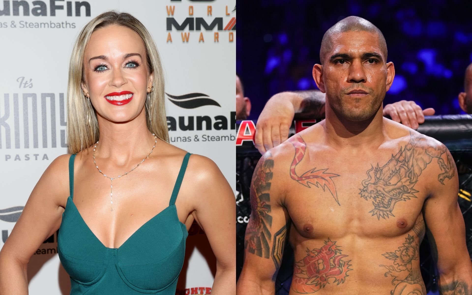 Laura Sanko (left) on Alex Pereira