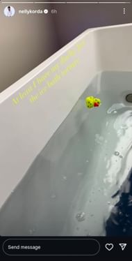 A screenshot taken from Nelly Korda's Instagram story (via @nellykorda)