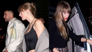 Travis Kelce and Taylor Swift sneak into 1587 Prime for date night after Chiefs' 31-0 blowout win over Raiders