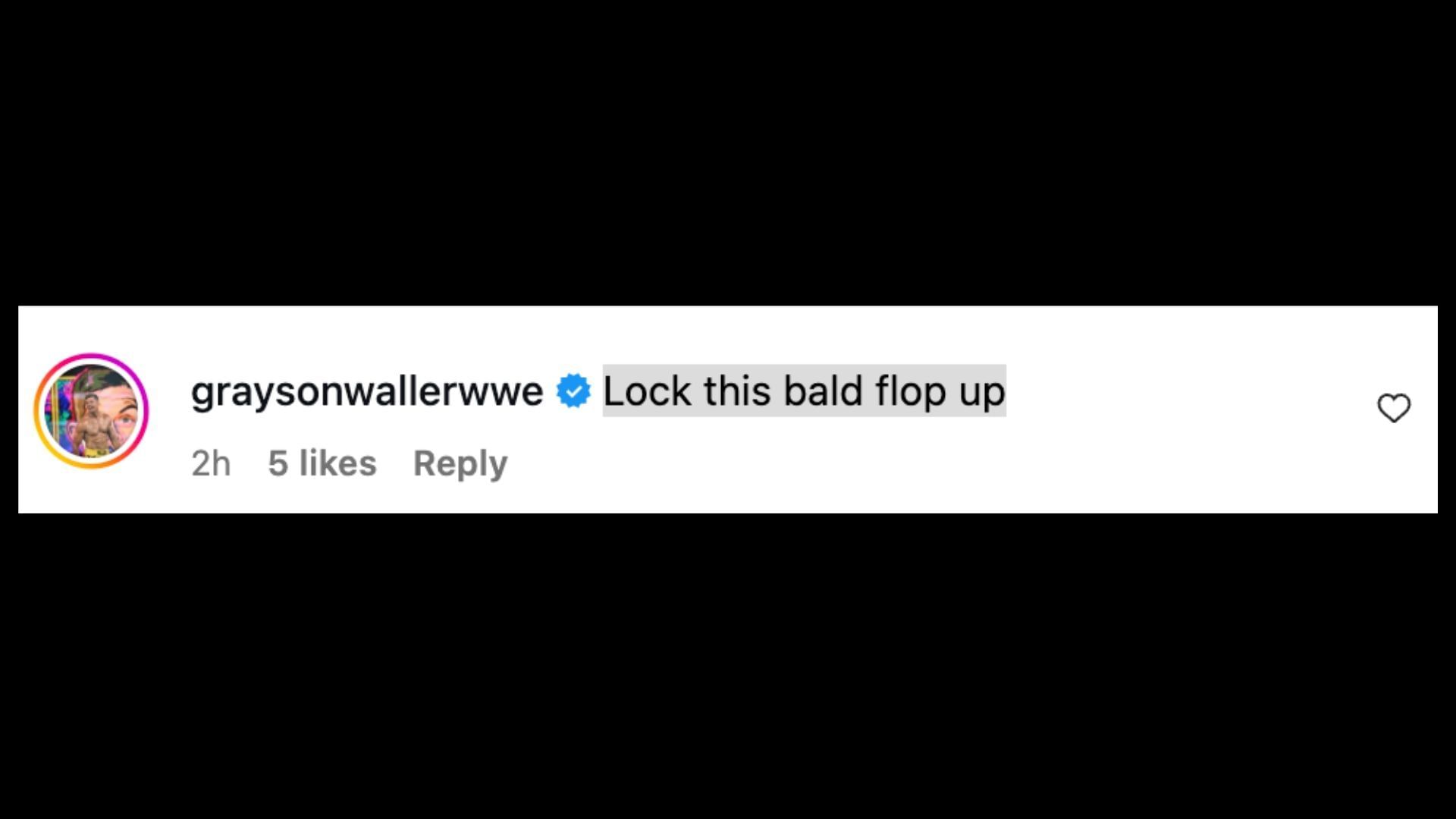 Waller called for Pearce to be locked up on social media. [Image credit: Kofi Kingston on Instagram]