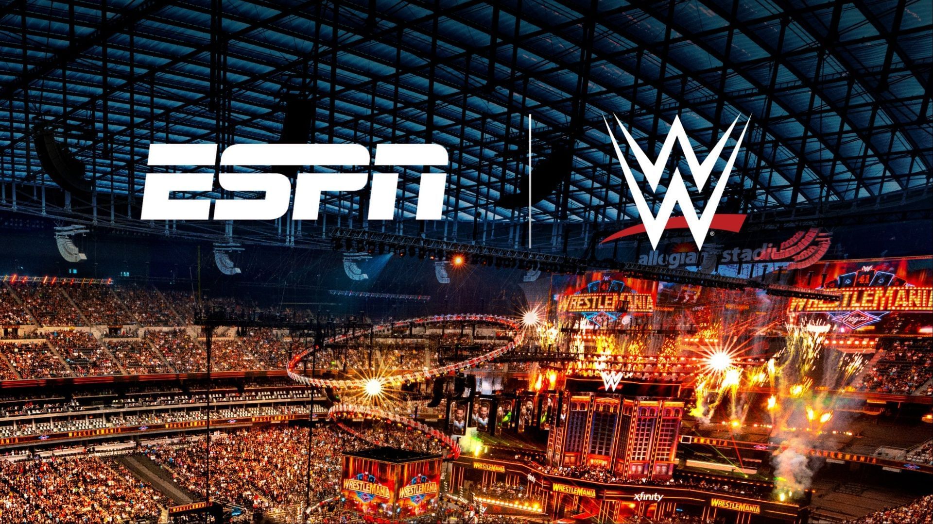 ESPN and WWE partnership. (Photo: WWE on X)